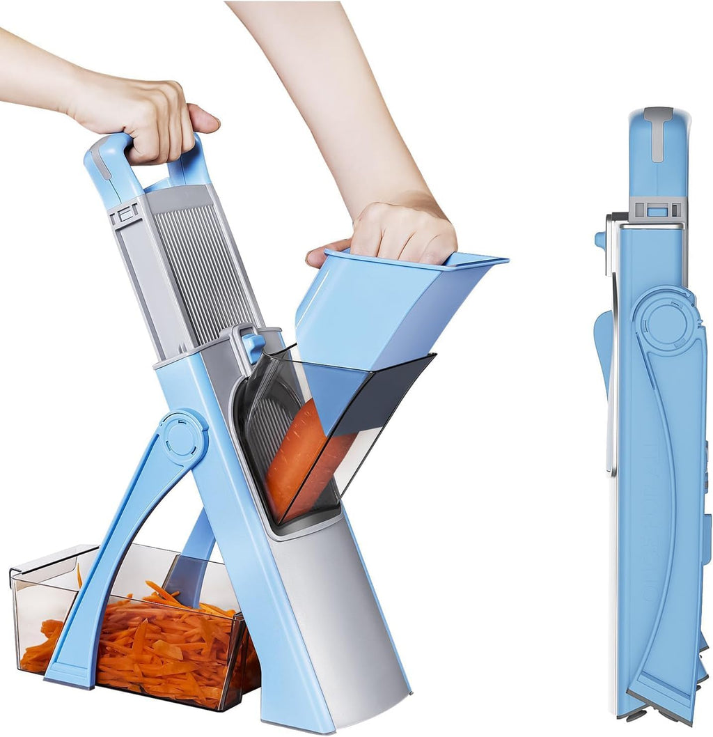 SS BEST DEALS 5-in-1 Safe Mandoline Slicer – Adjustable Vegetable Chopper & French Fry Cutter